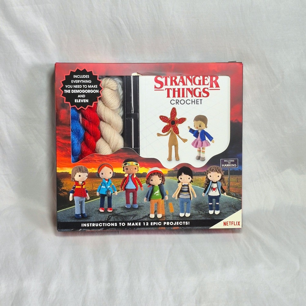 Stranger Things crochet kit 12 project instructions Demogorgon Eleven materials